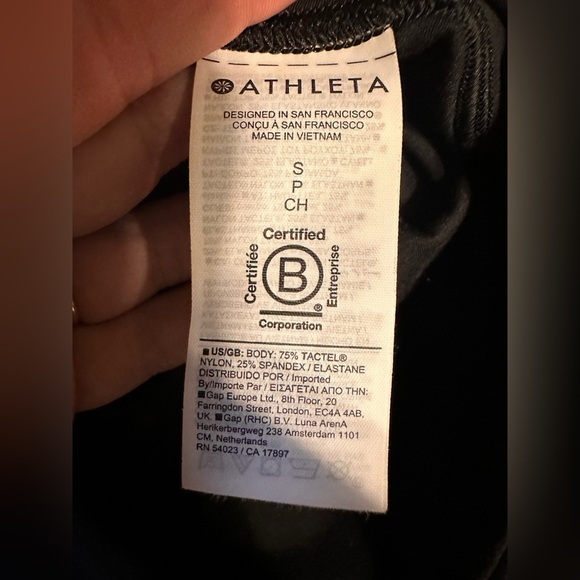 Athleta Elation Wide Leg Crop Pants size small black - Picture 5 of 6